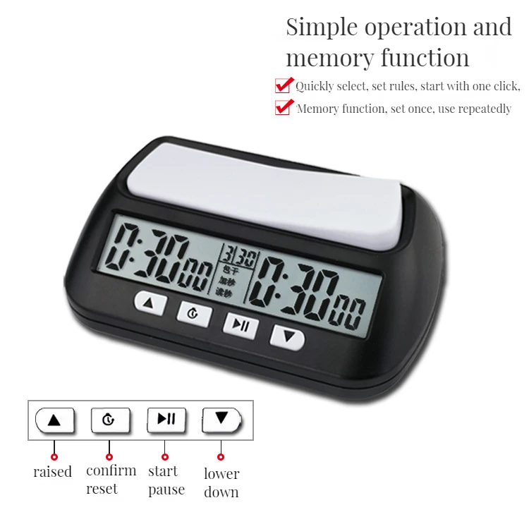 Professional Digital Chess Timer Chess Game Multifunctional Board Game Timer Dgt Chess Clock