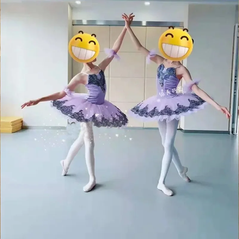 Purple Tutu Professional Women Swan Lake Pancake Girls Ballet Tutu Adult Tutu Competition Costume Dress