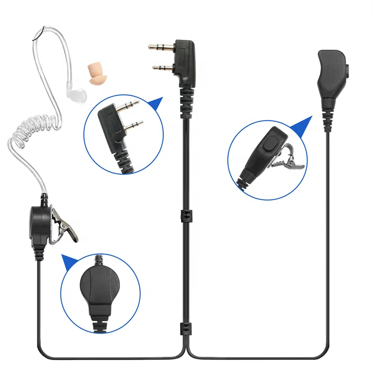 Наблюдения 2 Way Радио динамик Bluetooth наушники гарнитуры совместим с Kenwood TK208 TK248 TK3300 TK3400
