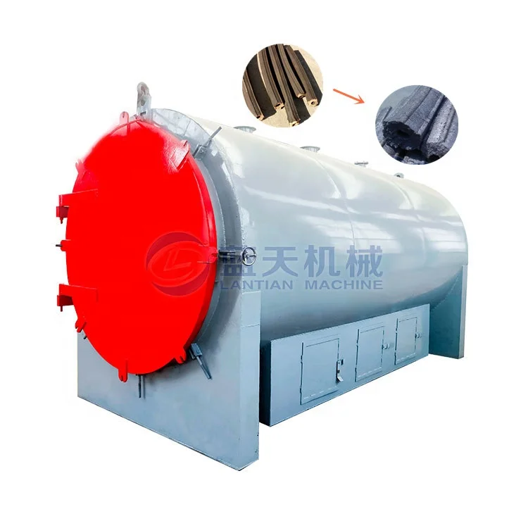 Horizontal Type Continuous Wood Coconut Shell Charcoal Carbonize Furnace for Sale