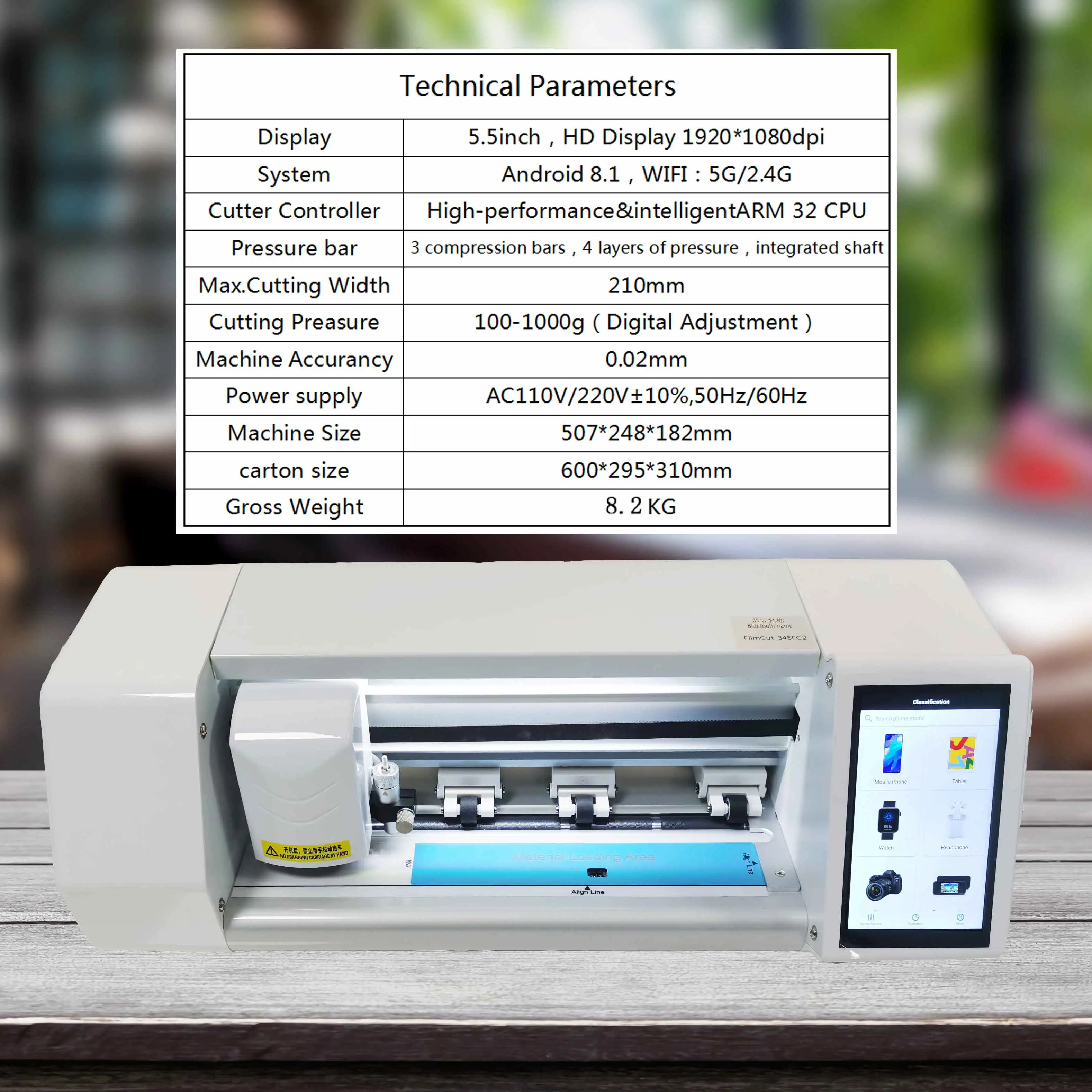 Wholesaler Supply Commercial Household Small Durable Hydrogel Automatic Mobile Phone Screen Protector Film Cutting Machine