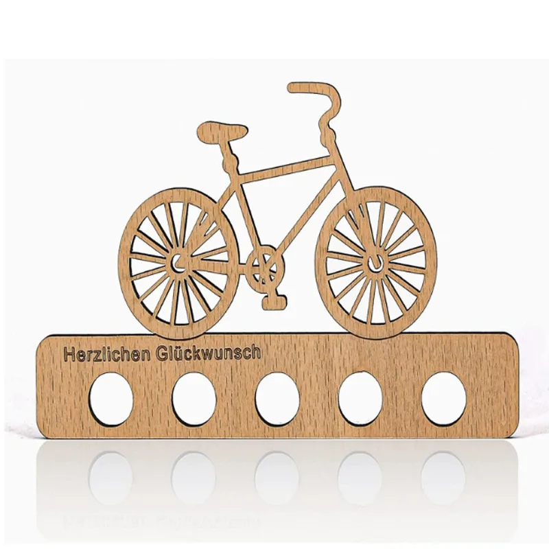 XR Birthday money gift wood German Wooden bicycle crafts Wooden birthday money gift