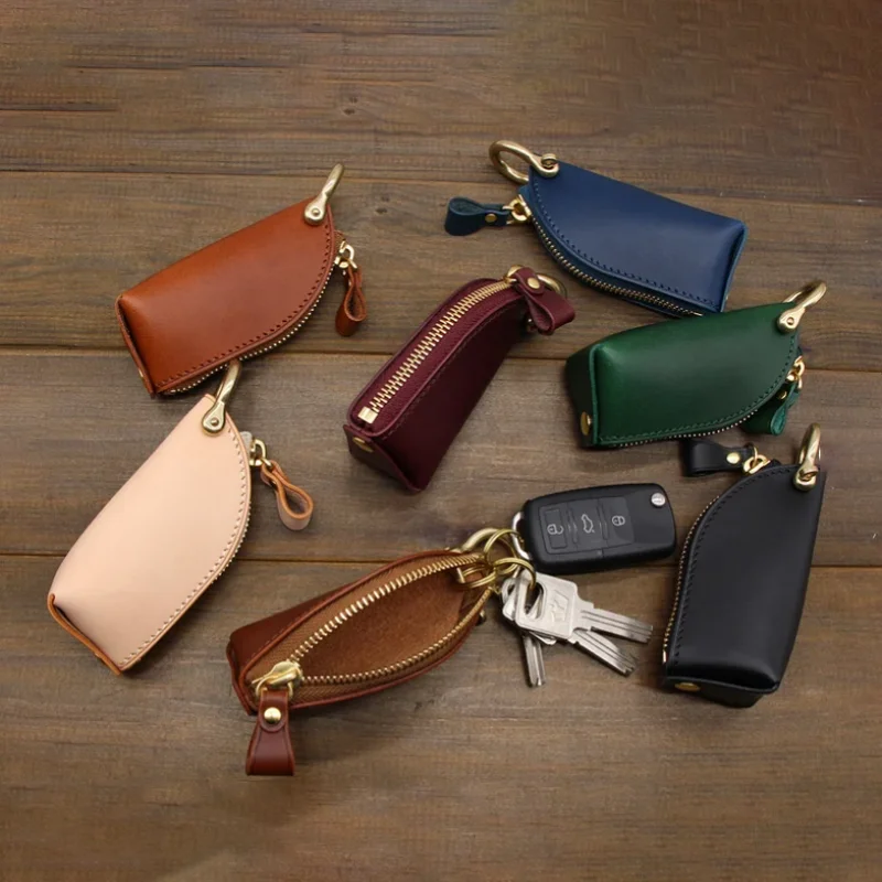 High Quality Key Chain Bag Pocket Organizer Keys Holder Pouch Custom Car Key Case Zipper
