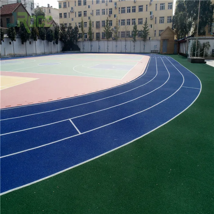 Прошедшая одобрение поверхность беговой дорожки IAAF наружное напольное покрытие для и полевой атлетики