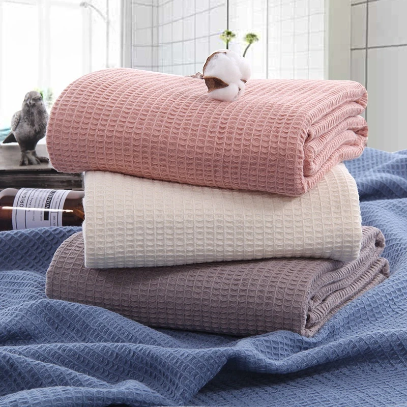 Waffle Pure Cotton Towel Bed Cover Blanket Leisure Nap Air Conditioning Manufacturer Cellular s