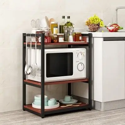 
Kitchen Living Room Light Duty Home Free Metal Racking Floor Storage Shelves 