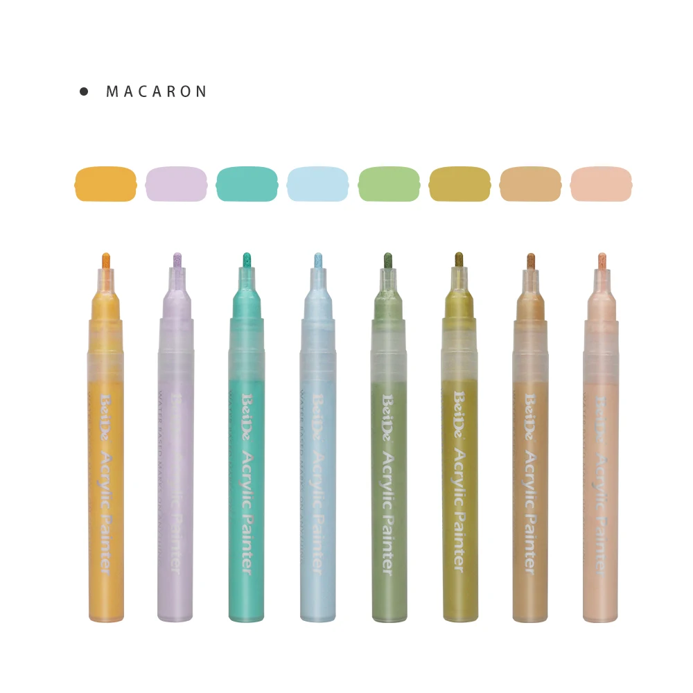 75 Colors  Fine 0.7mm 1mm 2mm 3mm Tip Water Base Permanent Marker Acrylic Paint Pen gift for student,teacher in school office