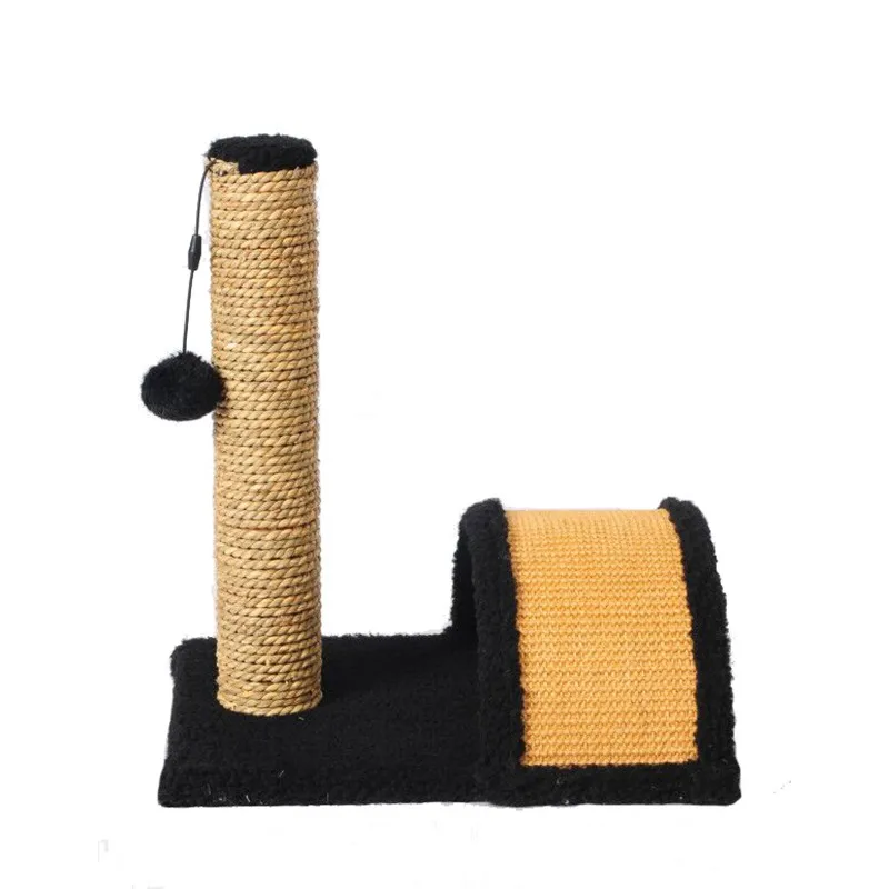 43cm Cat Tree Small Cat Tower with Sisal & Plush Perch, Cat Scratcher with Hanging Toys
