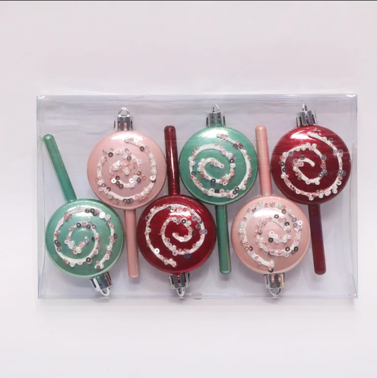 Christmas Balls For Xmas Tree Decoration Series Candy Shape Christmas Ball Ornaments
