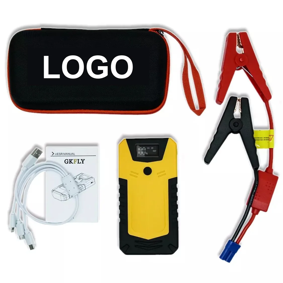 Portable Automotive Booster Battery Tool Flat 12v 13800mah Truck Lifepo Car Jump Starter