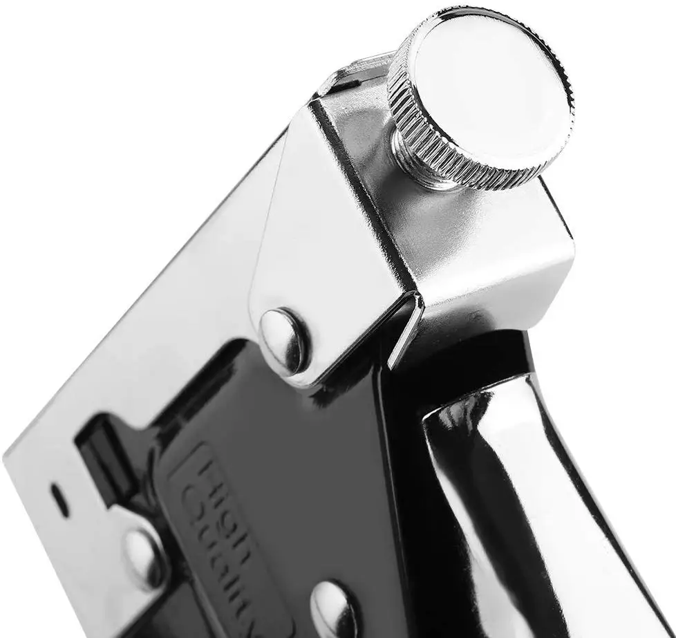 Hand Steel Brad Nail Gun, Stapler,Adjust The Firing Force with Free 200pcs Door-nails,200pcs U-nails,200pcsT-nails