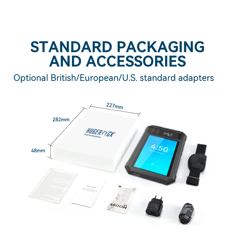 HUGEROCK B81 Rug Android Tablet PC administration election tablets integrated lock middle scanner finger code handle reader