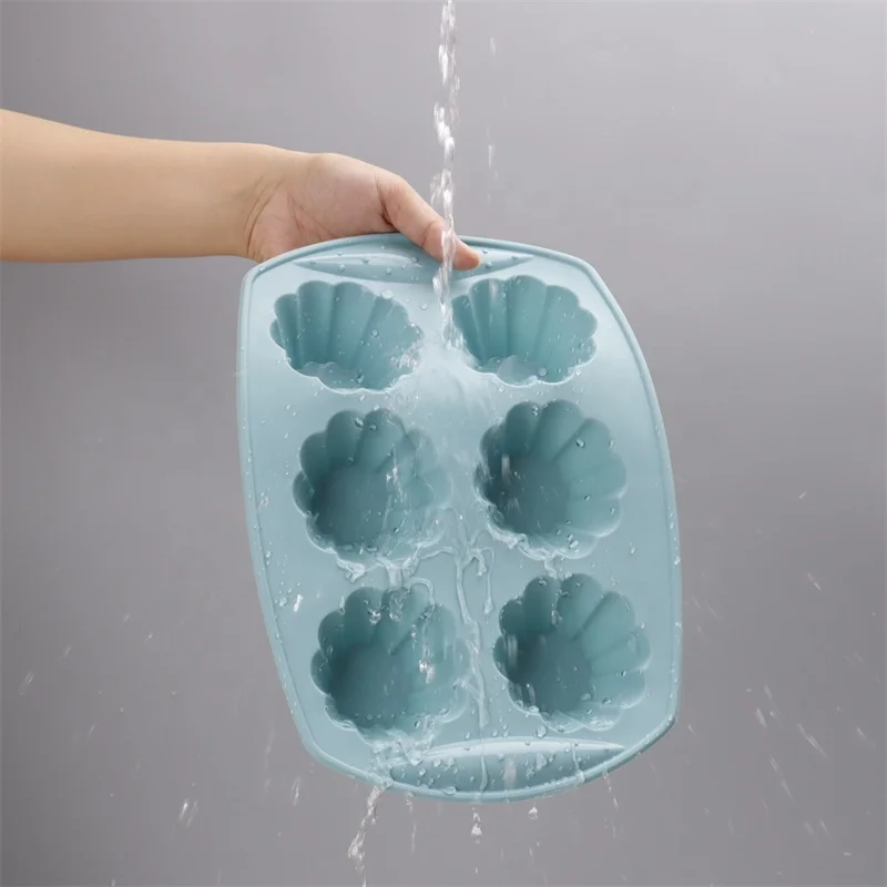 Non-stick Flower Shape Silicone Cupcake Mold For Baking