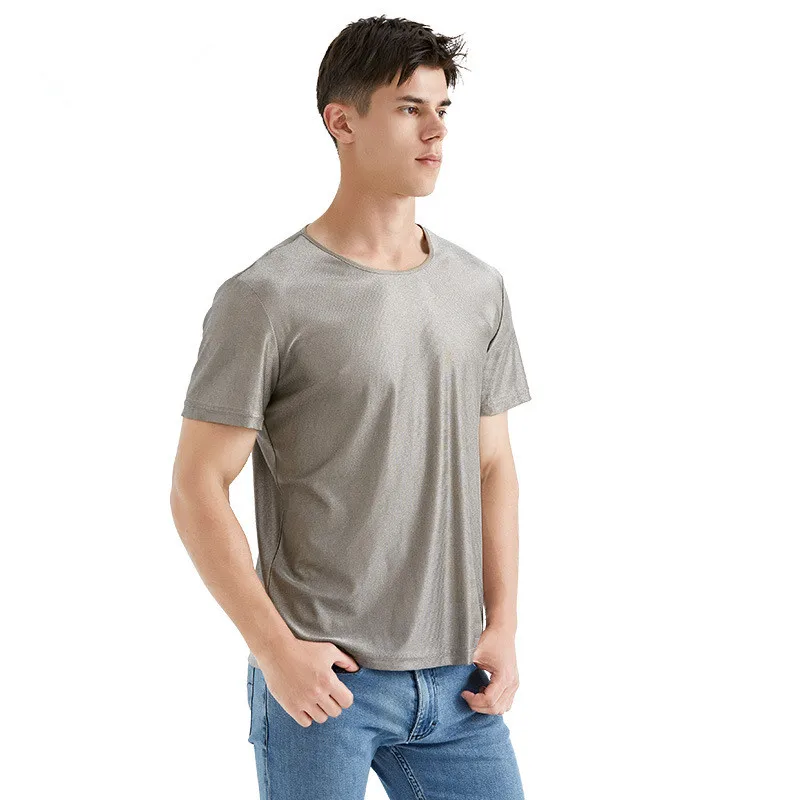 Silver fiber electromagnetic radiation protection clothing T-shirt Silver fiber clothing overalls for women