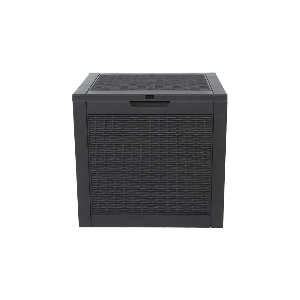 Garden 118L weatherproof rattan effect lockable storage box outdoor