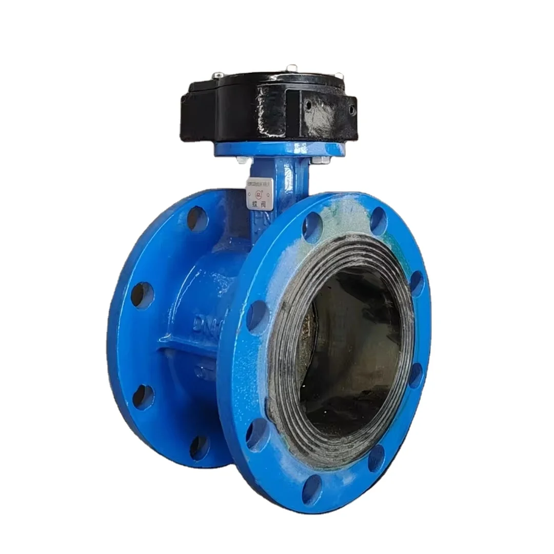 JINGHANGYU Manual Wafer Type Ductile Iron Sewage Handle Butterfly Valve Howo Truck Parts Butterfly Valve