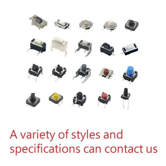 100pcs / 10 models 6*6 Light micro touch Switch sets Push Button Switch Kit , Height: 4.3MM - 13MM DIP 4Pin 6x6 Keys Tact ON/OFF