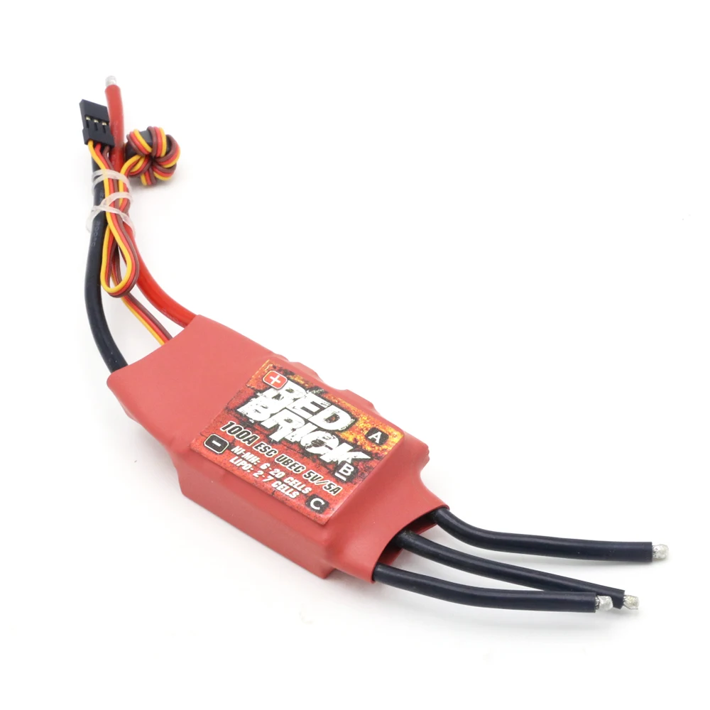 Chinese Factory Red Brick 50A/70A/80A/100A/125A Brushless ESC Electronic Speed Controller 5V/3A 5V/5A BEC for FPV Multicopter