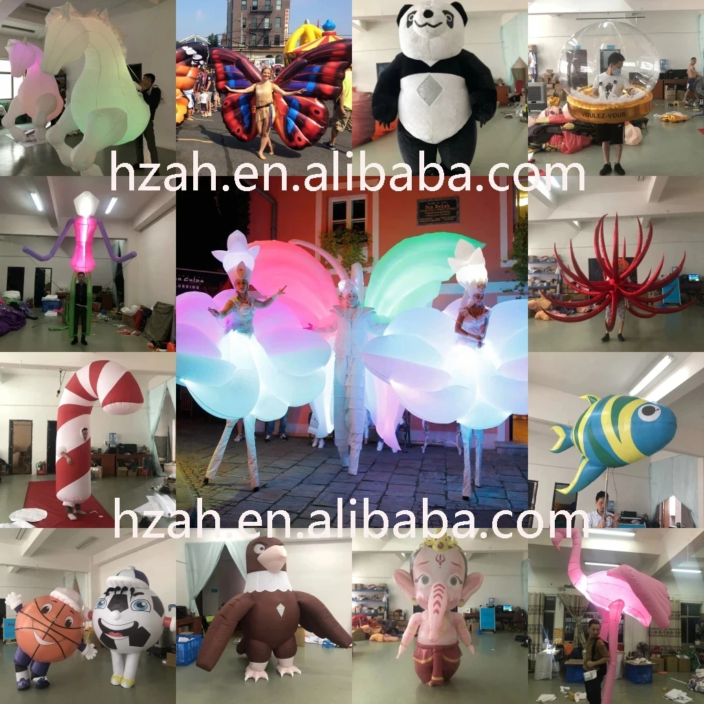 Inflatable Chinese Panda Mascot Costume for Party Dress Outfits Advertising Promotion Carnival