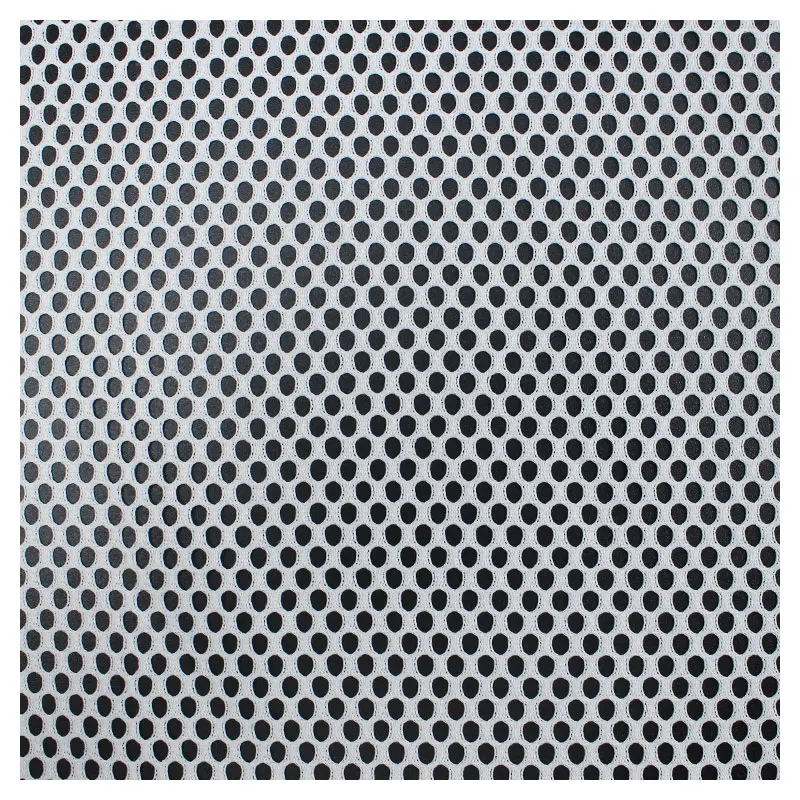 Proffesion Fine Holes Warp Knitted White 100% Polyester Net Mesh Fabric For Shoes