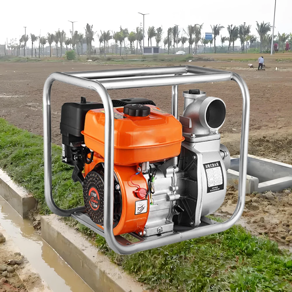 Заводская цена 6.5Hp 3-дюймовый бензиновый водяной насос высокого давления небольшой двигатель для сельского хозяйства орошения