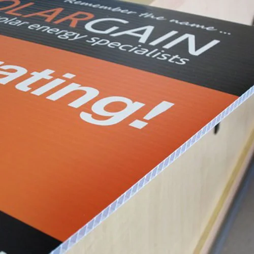 corrugated plastic yard sign/corflute signage/real estate sign