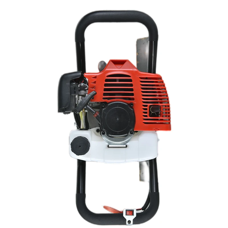 Easy to Operate Petrol Earth Auger Single Cylinder Earth Hole Drilling Machine