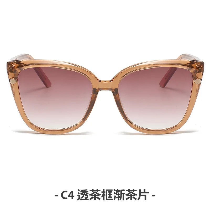 High Quality Polarized Sunglasses New Cat Eye Design Glasses Black TR90 Clip on Sunglasses for Women Men Wholesale