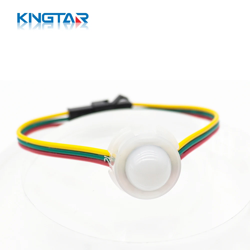 Amusement DC5V 5050 RGB  WS2811 20mm Decorative String Lights 1Lens SMD Chip  IP67 led pixel light