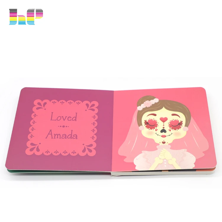 Top quality cardboard children book children board book printing service
