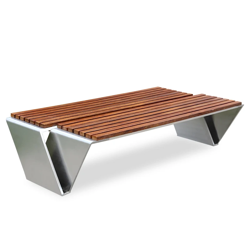 V shaped wooden bench outdoor sitting benches assembled patio furniture outdoor patio park seat for sale
