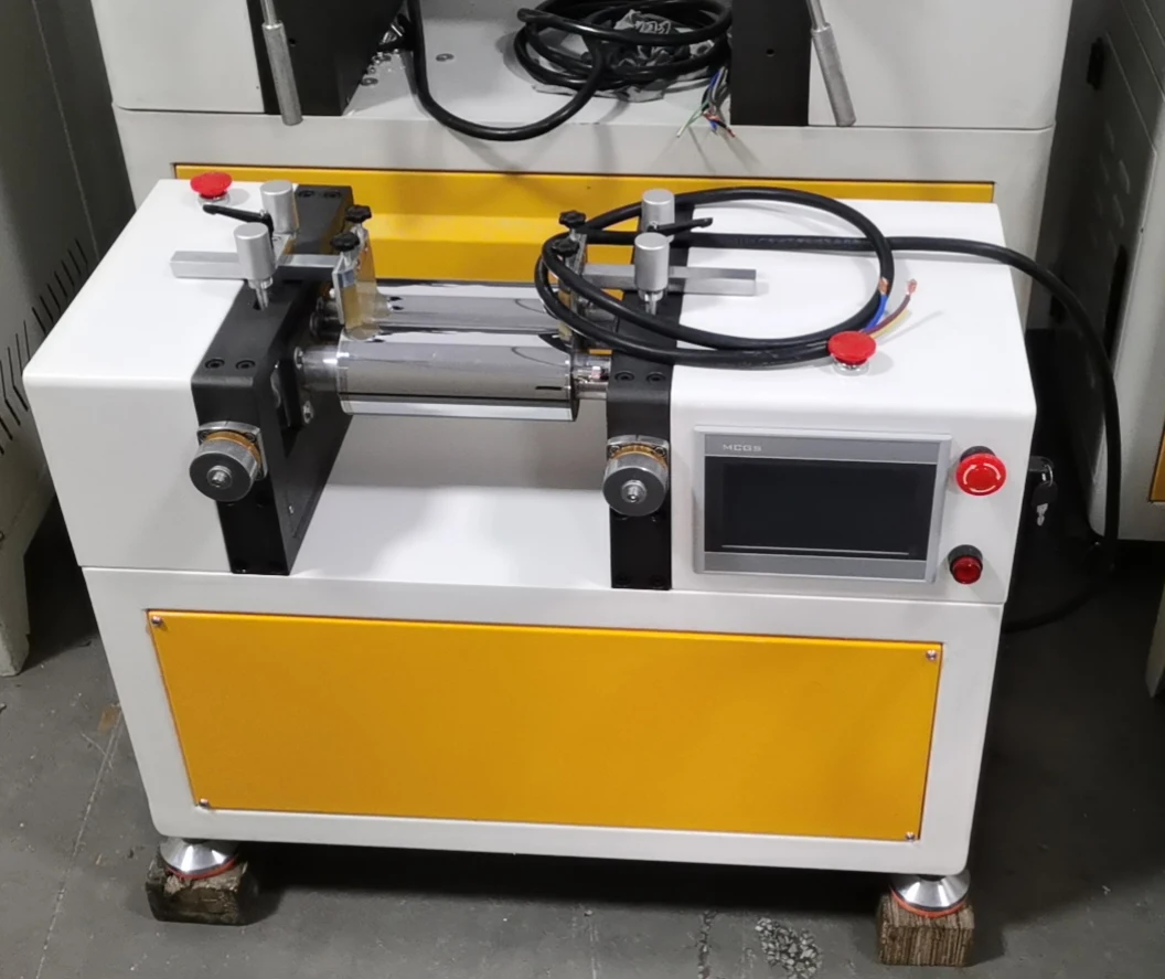 Small desktop Open roller Mill mixing machine Two roll mill  Two roller calender for Laboratory or Production