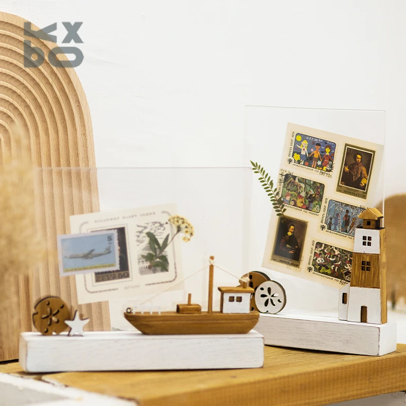 Новый дизайн, деревянная акриловая рамка, настенное искусство, украшение дома, вдохновляющая семейная фоторамка