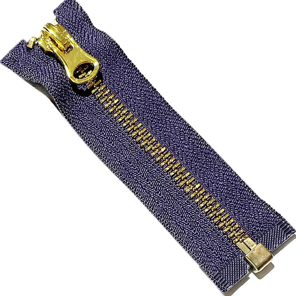 Молнии аксессуары на заказ молния открытый конец M5 # чай золотой цвет Y металлические латунные зубья металлическая молния для джинсов сумок курток