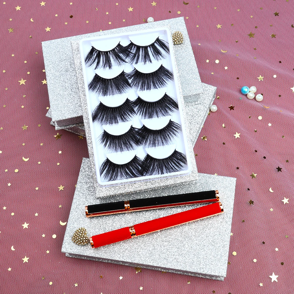 Customized Box Private Label Factory Price Silk Eyelash Production Vegan 3d Silk Eyelashes