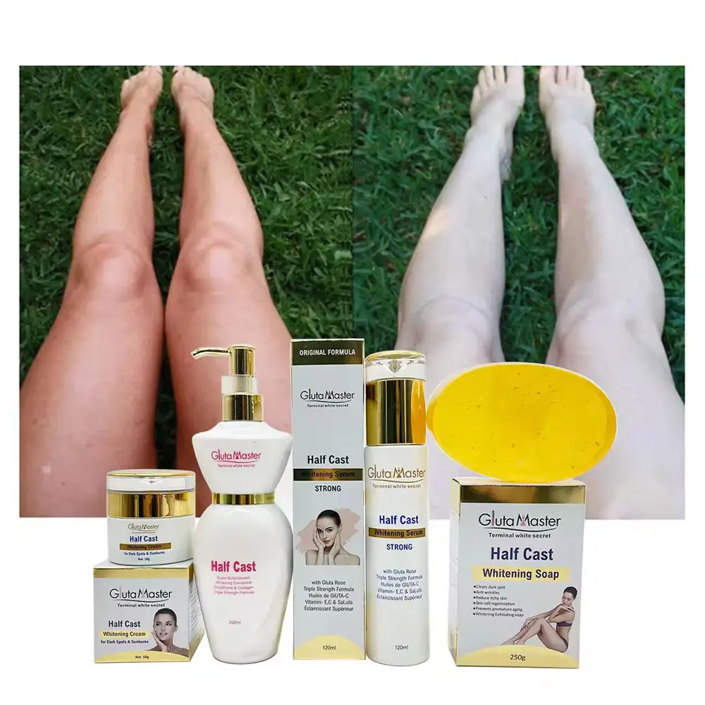 OEM Collagen Skincare Set Body Lotion Face Cream Vitamin C Serum Remove Dark Spots Anti-Aging Strong whitening Set Skin Care