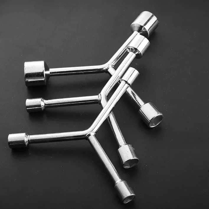 8-10-12 Bicycle Auto Repair Tool Fixed End  Y Type Spanner 3 Way Hexagonal Hex Socket Wrench