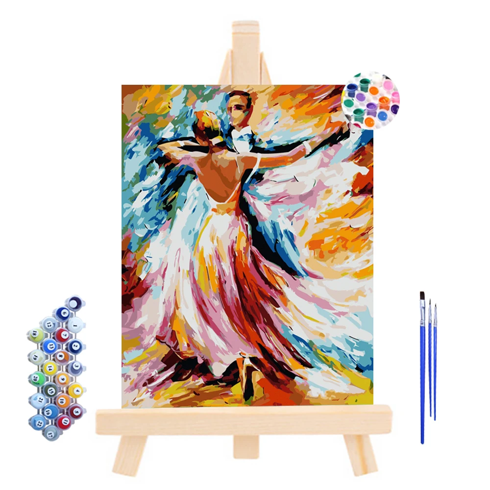 Painting Cross Stitch Dancer Crystal Rhinestone Embroidery Pictures Street Dancing Couples Dancing Lover Paint by Numbers
