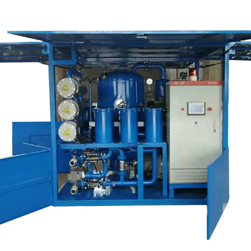 high efficiency double stages vacuum transformer oil treatment oil degasifyer filtration equipment for sale