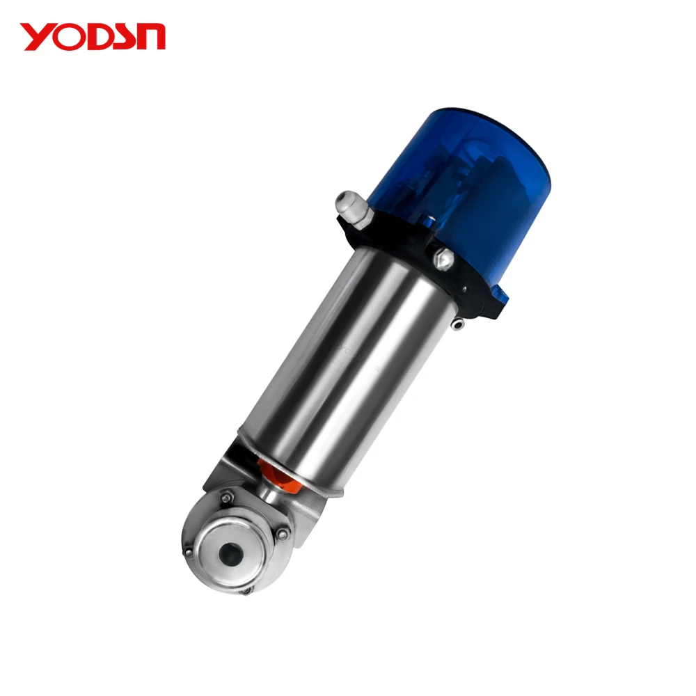 Hot Selling high quality Pneumatic Butterfly Valve Hygienic Intelligent Pneumatic Drive Butterfly Valve automatic