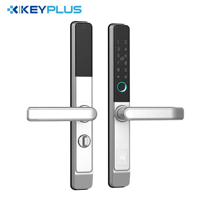 New Released Aluminum Door Lock Slim Designed TT Lock Fingerprint Opening Multiple Colors for Option Smart Door Lock