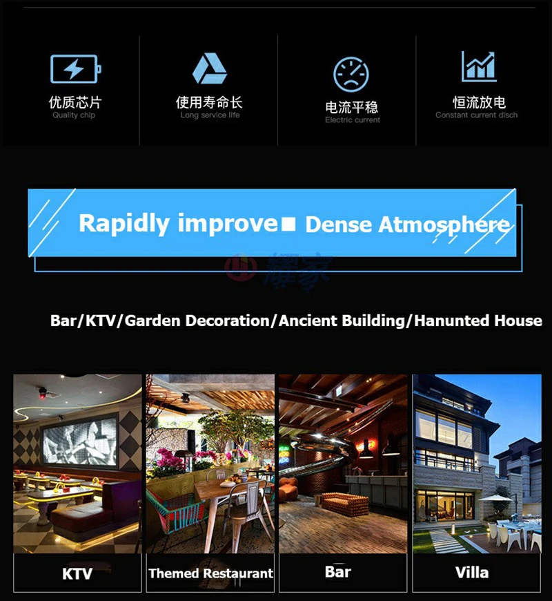 Lite led bulb with flame effect e27 outdoor