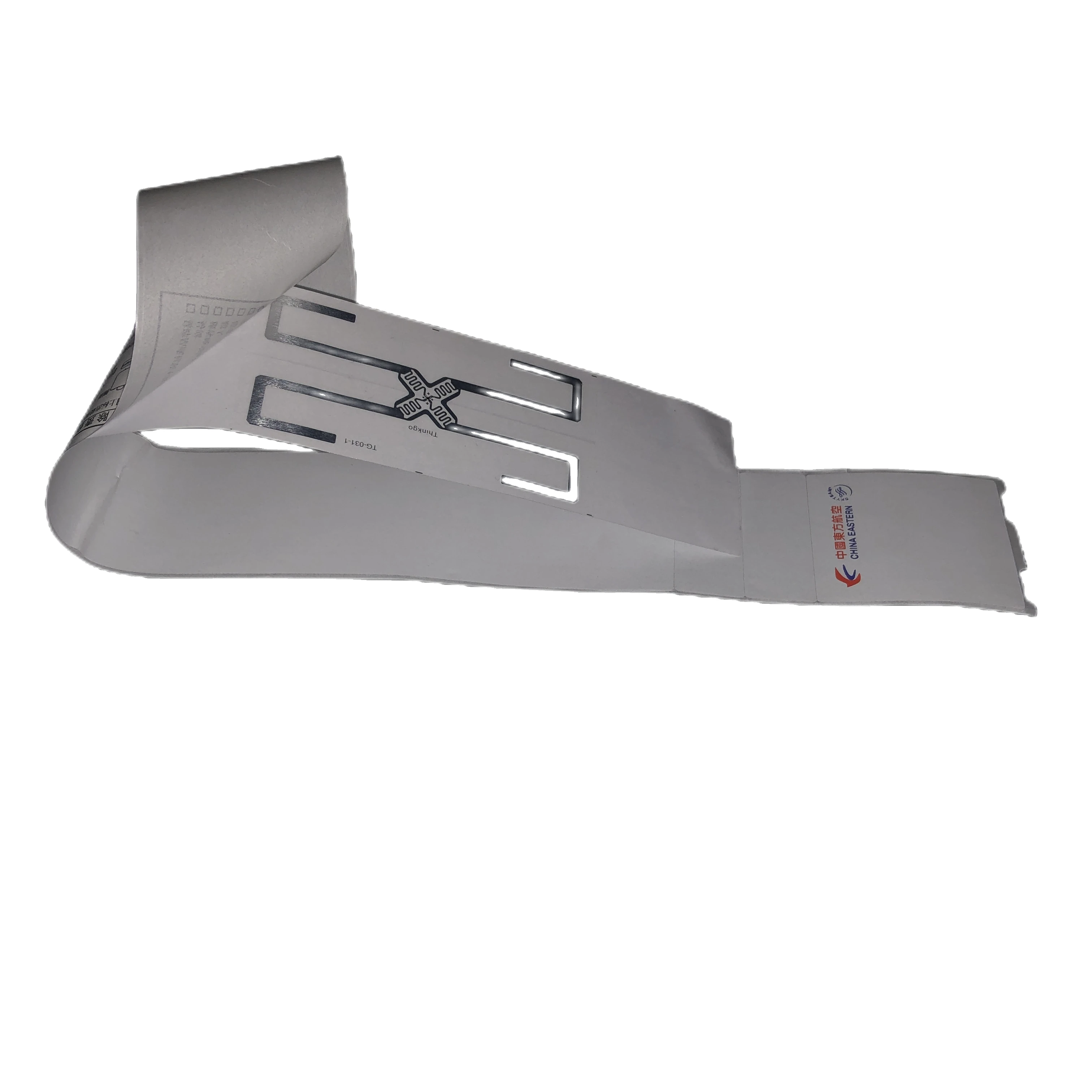 Waterproof UHF Baggage Tag thermal paper Offset Printing 860~960Mhz Passive RFID Luggage Sticker custom