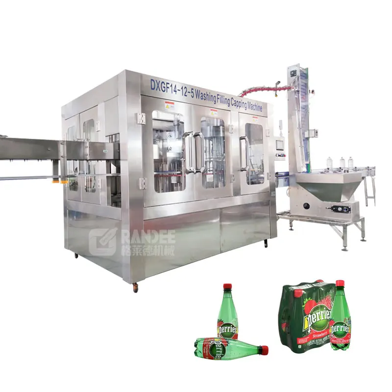 Full automatic small scale soft drink filling machine / juice soda carbonated water bottling equipment