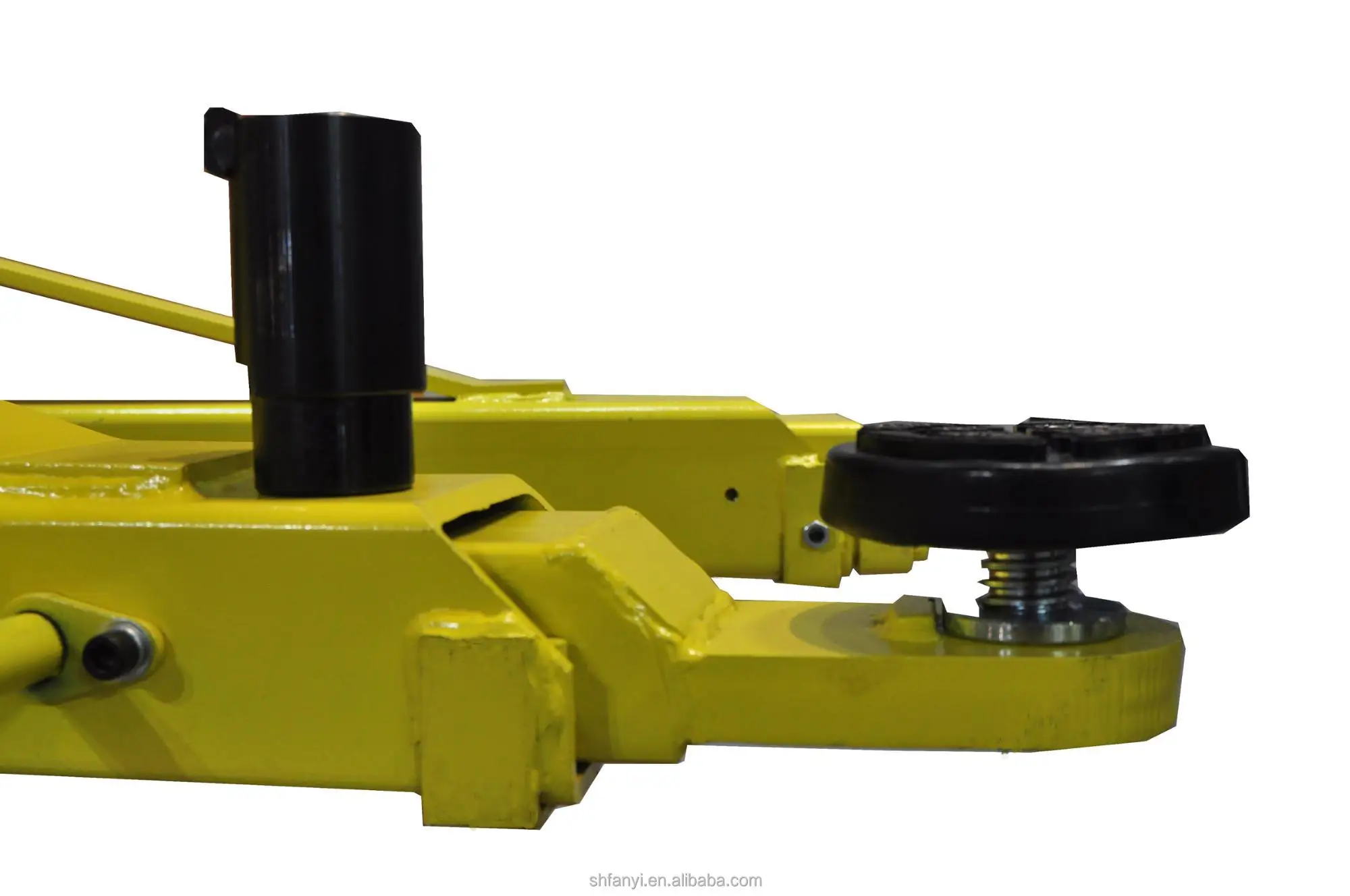Solenoid one side release hydraulic car lift Low pad arm design with CE certification