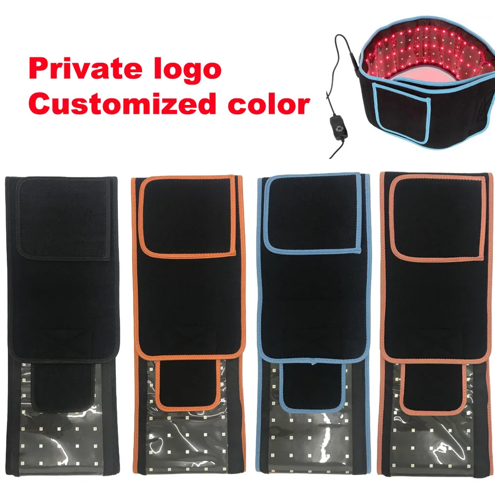 Professional Handheld Physical Therapy Equipment Pain Relief 660 850Nm Led Red Light Therapy Belt Belly Pad