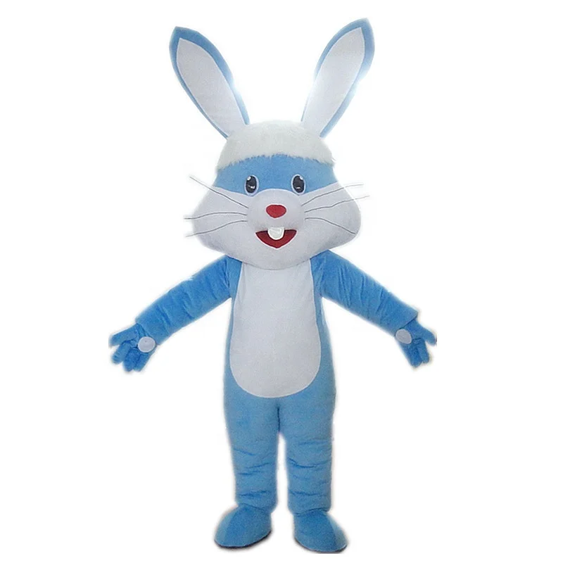 Smart Cartoon Adult Cosplay Party Look Custom Easter Rabbit Adult Mascot Costume for Sale