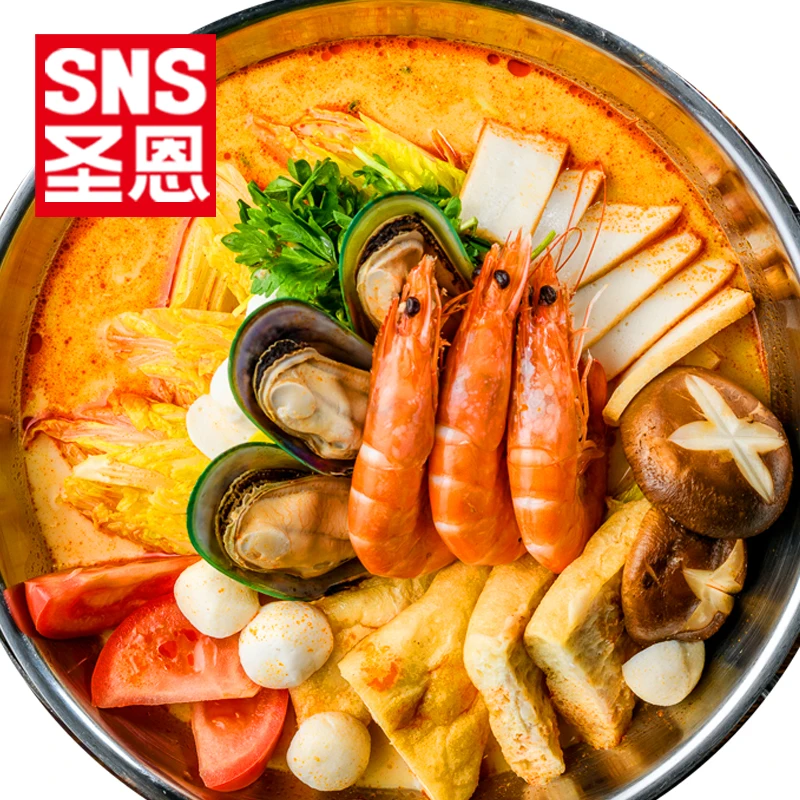 Shrimp Kimchi Tom Yum Kung Soup Base Seafood Hotpot