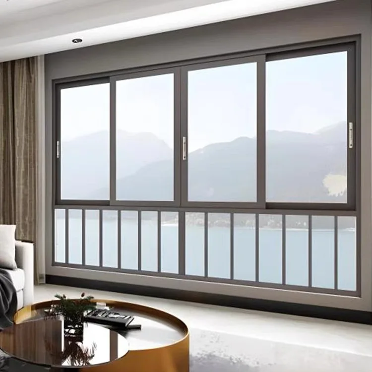 Customized Triple Glass House Windows Waterproof Sliding Window tempered glass Aluminum Windows and Doors