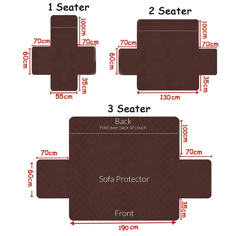 Amazon Hot Selling Simple Fitted 1/2/3 Seat Anti-Scratch Sofa Cover for Cats